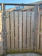 Grenen poortdeur met stalen frame 120x180cm, Ophalen, 1 tot 2 meter, Minder dan 3 meter, Zo goed als nieuw