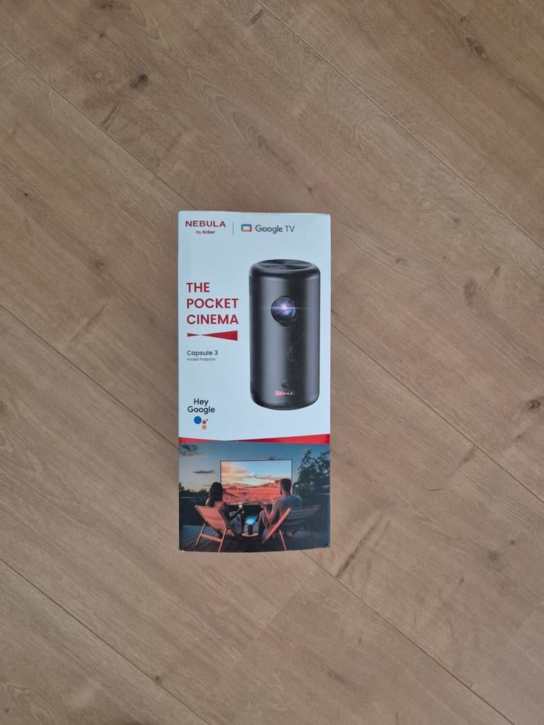 Anker nebula capsule 3, google tv, 2 jaar garantie, Ophalen, Zo goed als nieuw, LED