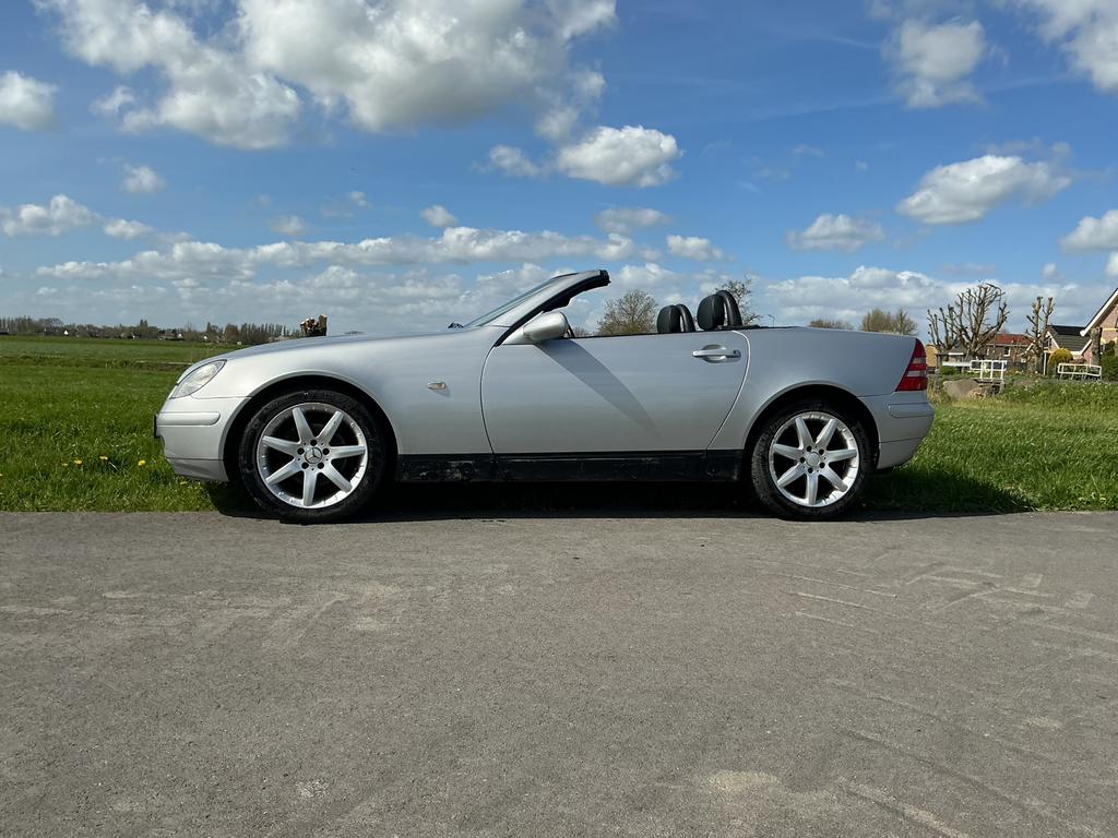 Mercedes-Benz SLK 1997 Grijs, Auto's, 1998 cc, 136 pk, Cabriolet, SLK