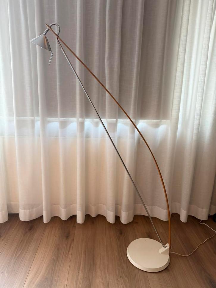 Ikea Tord Bjorklund “Prolog” Vloerlamp 1993, Huis en Inrichting, Lampen | Vloerlampen, Gebruikt, 150 tot 200 cm, Hout, Ophalen