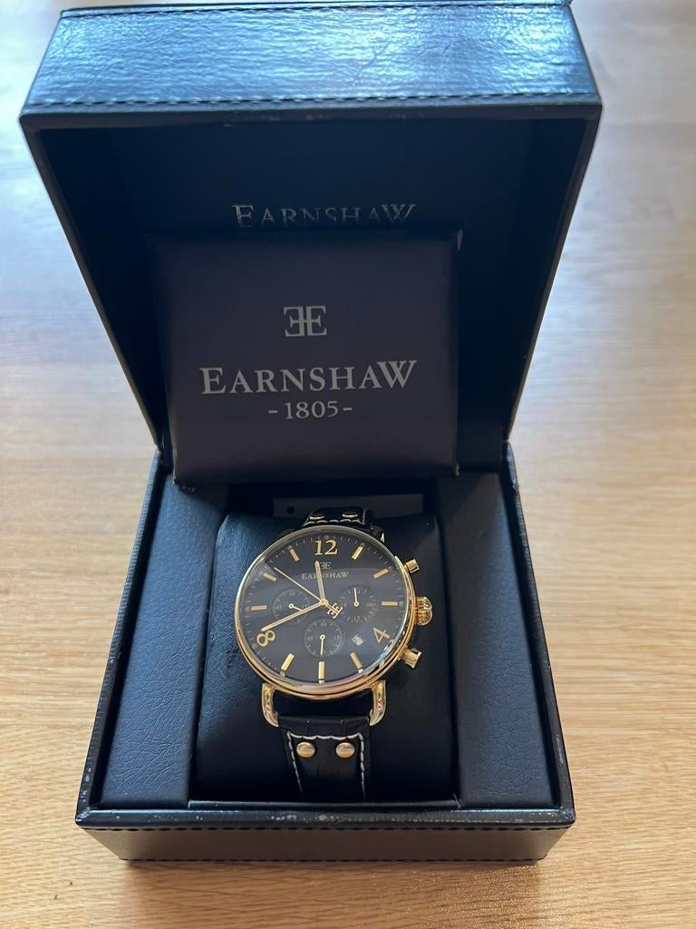 Thomas Earnshaw Investigator horloge, Overige merken, Leer, Staal, Polshorloge