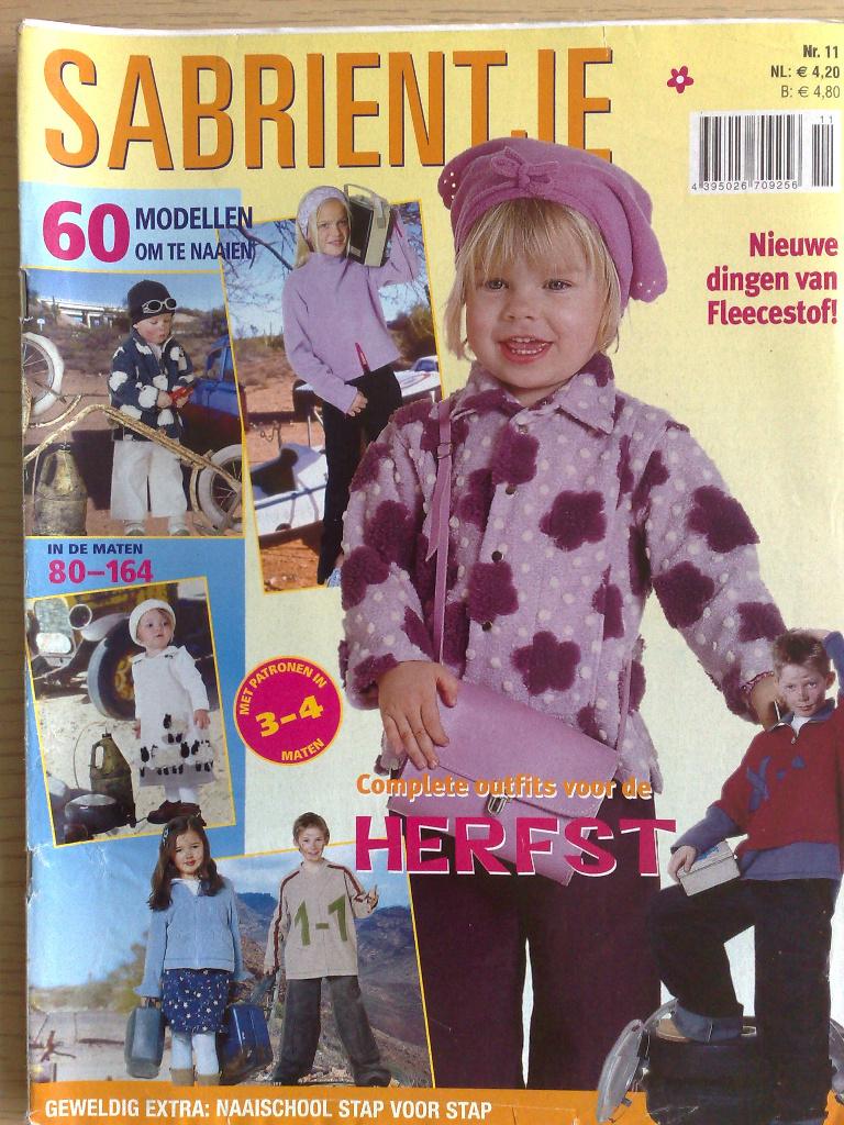 Sabrientje special herfst mode voor kids nr. 11, Verzenden, Zo goed als nieuw, Kind, Overige merken