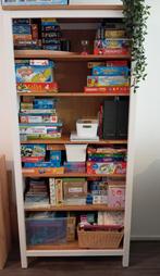 Ikea HEMNES Boekenkast, wit gebeitst/lichtbruin, Ophalen, Met plank(en), Gebruikt, 50 tot 100 cm