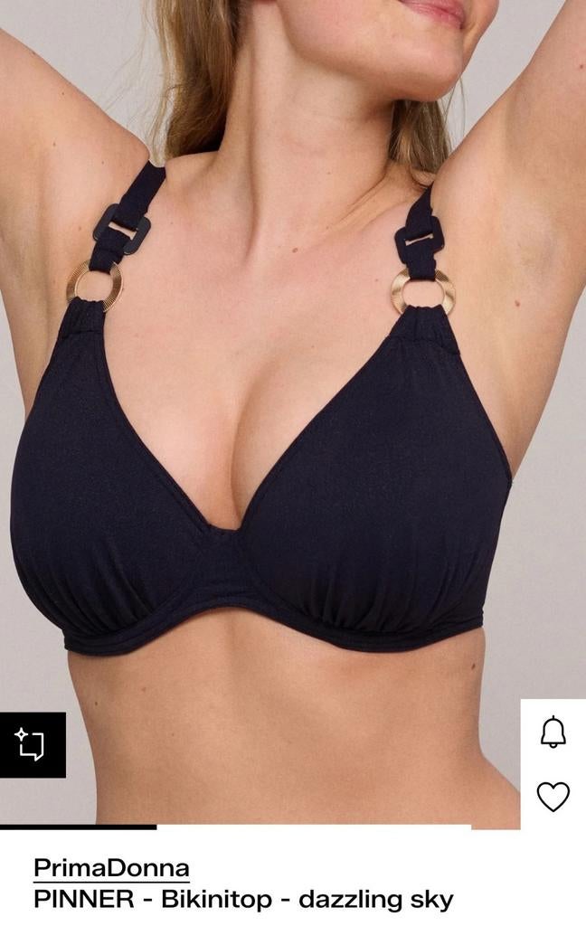PrimaDonna bikini top 70E zgan, Kleding | Dames, Ondergoed en Lingerie, Ophalen of Verzenden, Blauw, BH