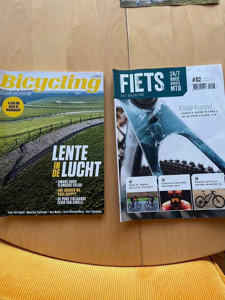 Tijdschrift Fiets en Bicycling gratis, Boeken, Tijdschriften en Kranten, Ophalen, Zo goed als nieuw