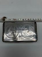 Zilveren sigarettenkoker met landschap, Ophalen, Zilver