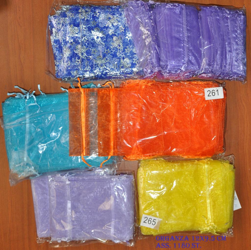 Organza zakjes 12 x 9.5 cm diverse kleuren partij, Ophalen of Verzenden, Nieuw