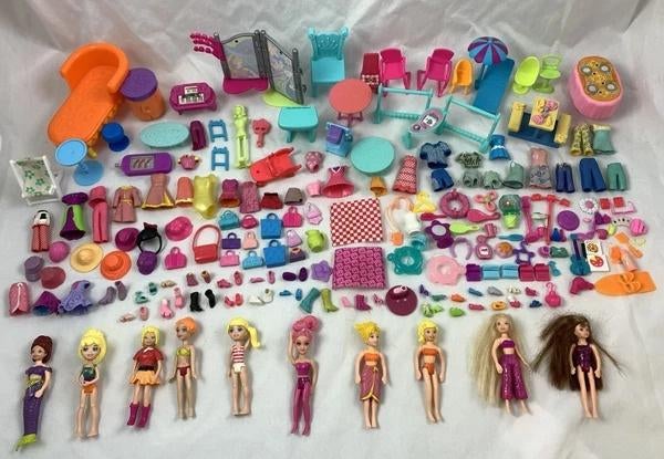 Mattel Polly Pocket Set Poppen Kleding Meubels 200+ Delig, Coolsingel 104, 3011 AG Rotterdam, Netherlands, Verzenden, Zo goed als nieuw