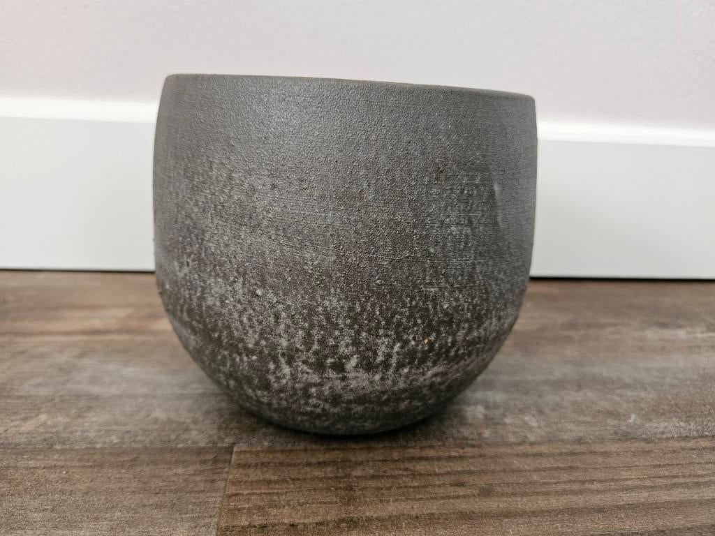 3 - bloempot Esra mistic grey D15H13, Ophalen, Overige materialen, Rond, Binnen