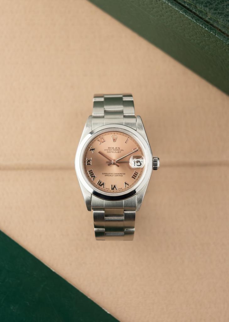 Rolex Datejust 31 / Roze / Uitstekende staat, Staal, Polshorloge, Ophalen of Verzenden, Zo goed als nieuw