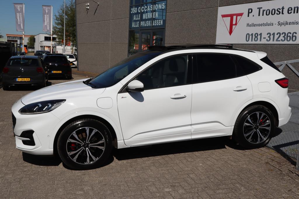Ford Kuga 2.5 PHEV ST-Line Full option/Panoramadak/360 Cam, 12 maanden, 14 kWh, Gebruikt, Wit