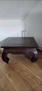 Oosters koloniaal tafeltje 2x, 50 tot 100 cm, Vierkant, Ophalen of Verzenden, Zo goed als nieuw