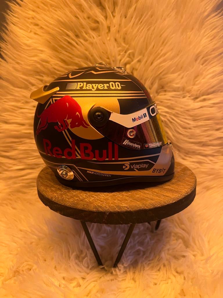 Red Bull Max Verstappen helm miniatuur, Ophalen of Verzenden, Tweedehands, Overige typen, Overige merken