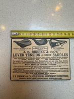 Brooks Zadels Advertentie Gelamineerd op Hout, Ophalen of Verzenden