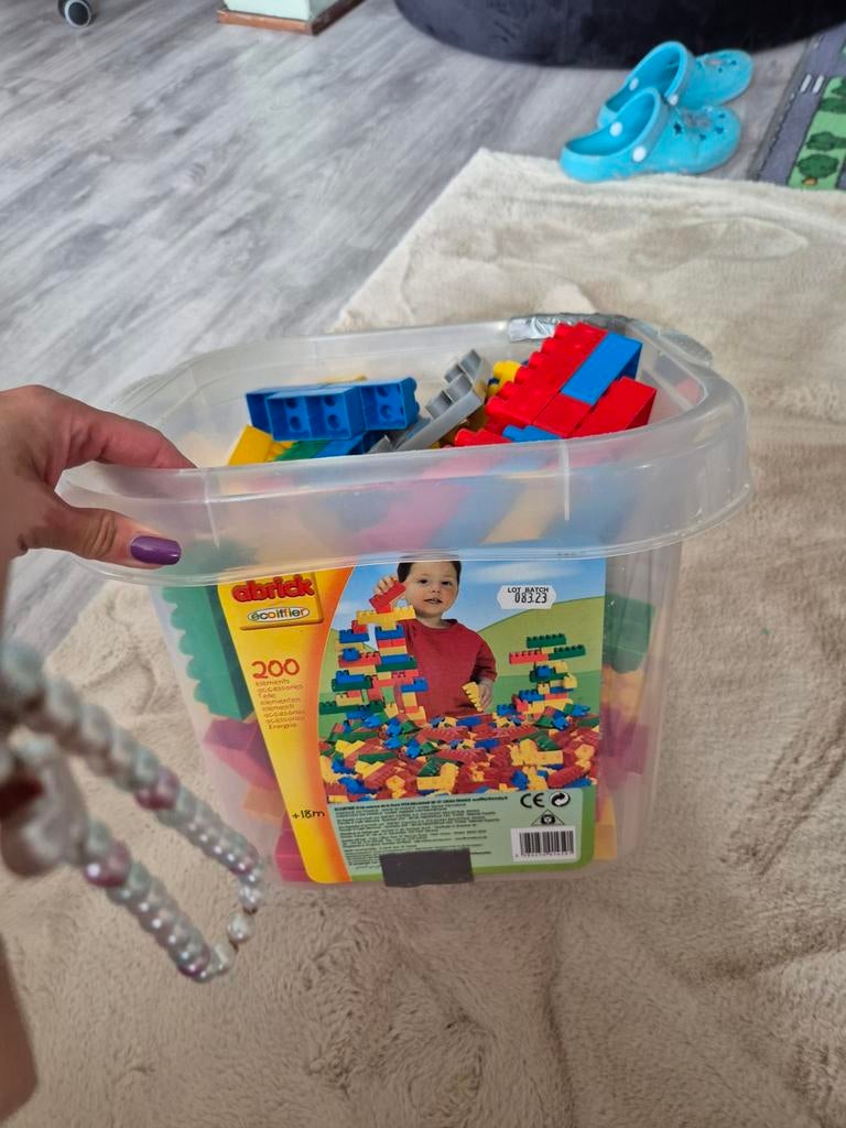 Abrick Bouwblokken Emmer - 200 Stuks, Kinderen en Baby's, Speelgoed | Bouwstenen, Ophalen