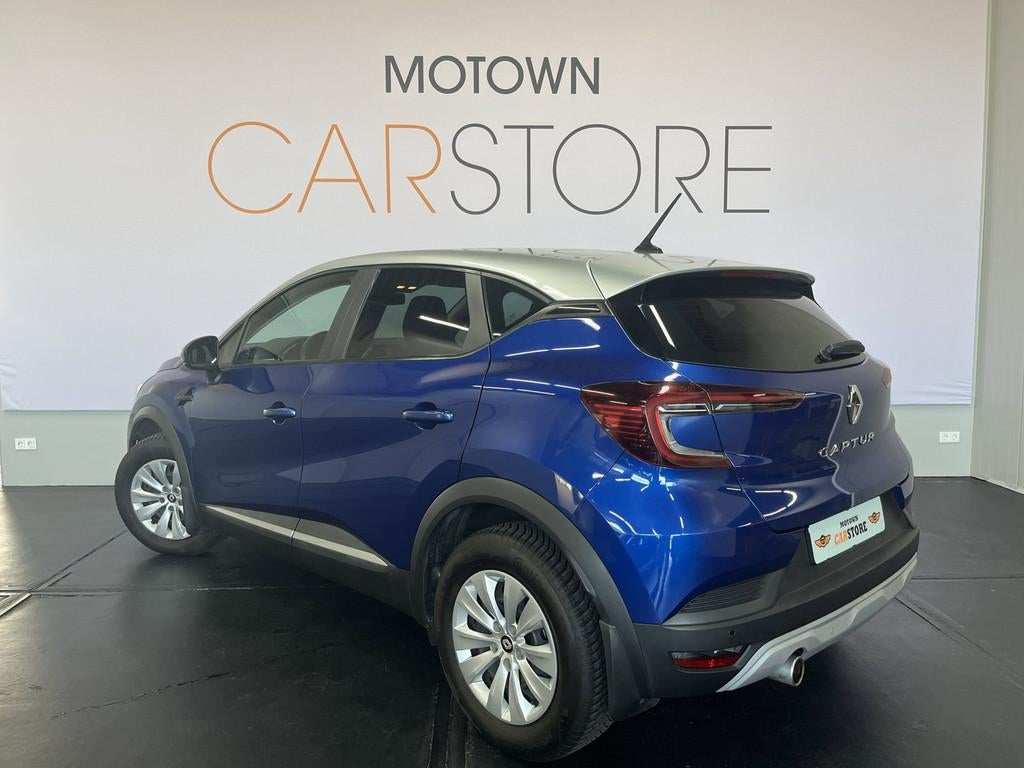 Renault Captur 1.0 TCe 90 Business Zen Navi Pdc Carplay 41.6, Auto's, Renault, Stof, Gebruikt, Zwart, Blauw