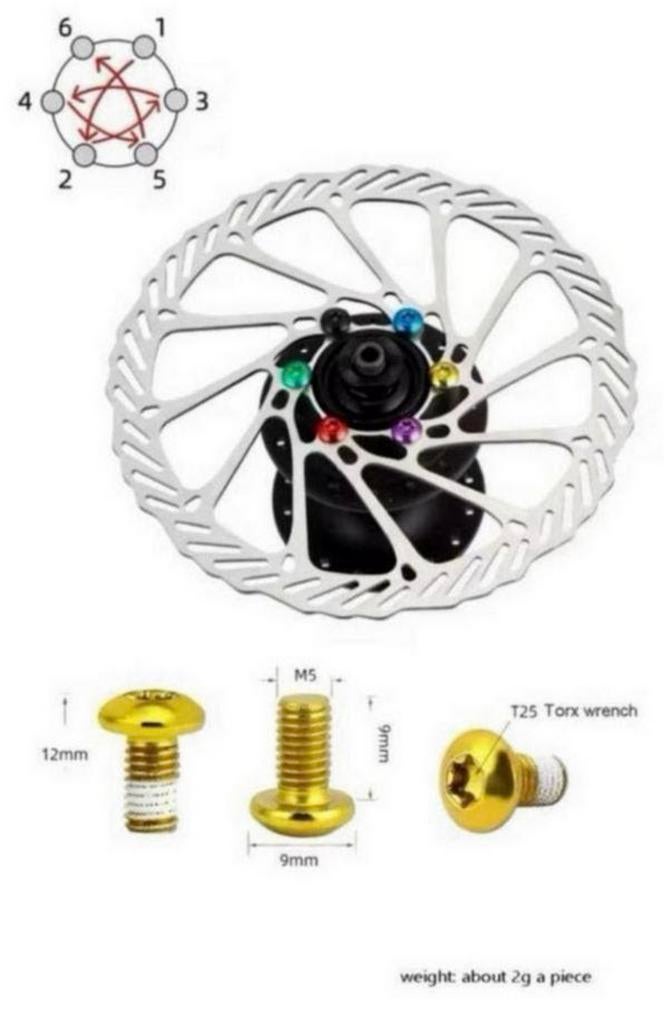 COLORED ALLOY BREAK ROTER DISC BOLTS FOR SUPER73, Ophalen of Verzenden