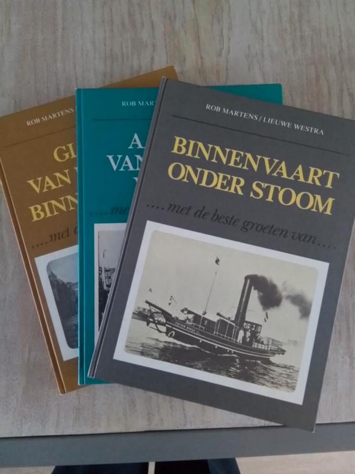 3 boeken over de binnenvaart door Martens en Westra, Verzamelen, Scheepvaart, Zo goed als nieuw, Boek of Tijdschrift, Ophalen of Verzenden
