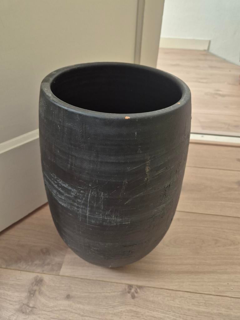 Vaas, Tuin en Terras, Bloempotten, Ophalen, Rond, Zo goed als nieuw, Minder dan 25 cm