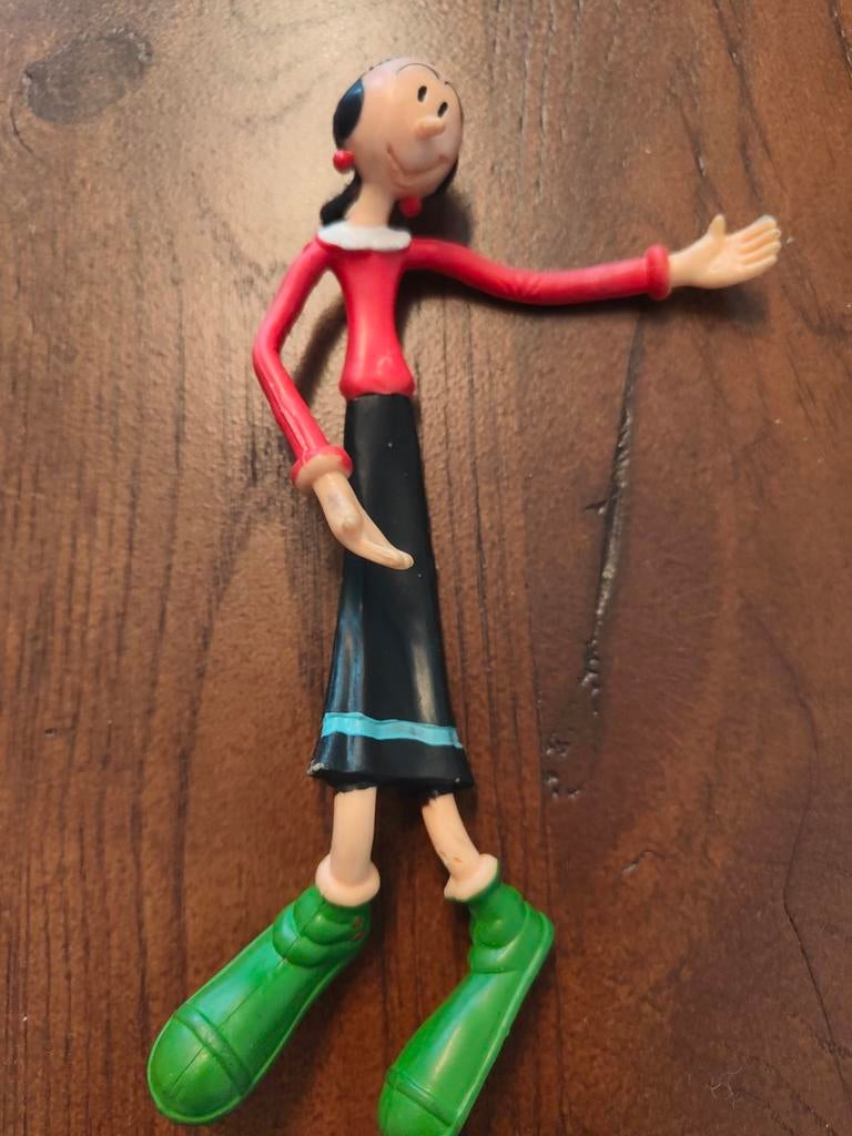 Popeye Olive Oyl Buigfiguur - Jaren '80/'90 Vintage, Verzamelen, Poppetjes en Figuurtjes, Ophalen of Verzenden