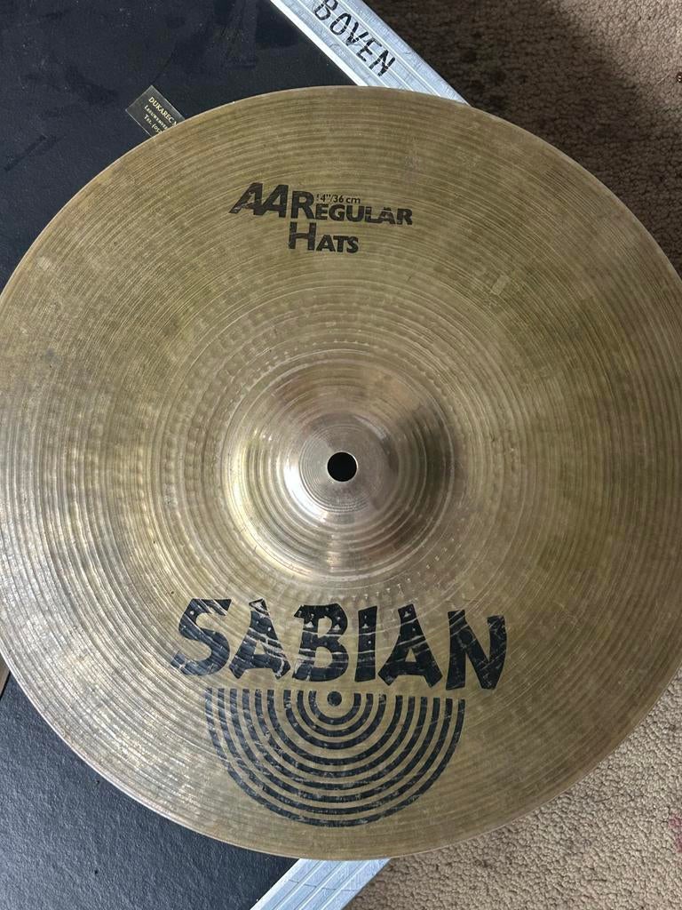 Sabian AA Regular Hi-Hats 14 inch, Muziek en Instrumenten, Ophalen of Verzenden, Gebruikt