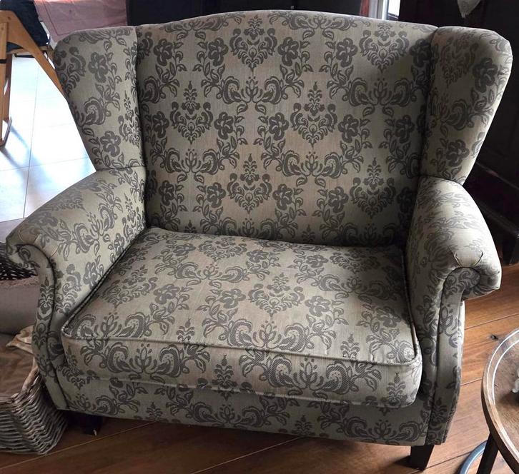 Bankstel, model loveseat, Huis en Inrichting, Fauteuils, Gebruikt, Stof, 75 tot 100 cm, Ophalen