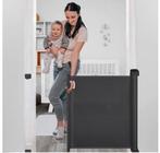 ZGAN uitrolbaar trap- deurhekje. Zwart.., Kinderen en Baby's, Traphekjes, Ophalen, Zo goed als nieuw, 115 cm of meer