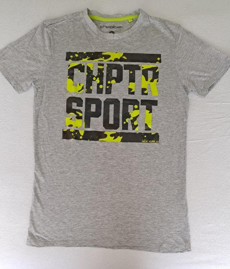 NIEUW: grijs t-shirt, mt. S, Chapter, Nieuw, Ophalen of Verzenden, Grijs