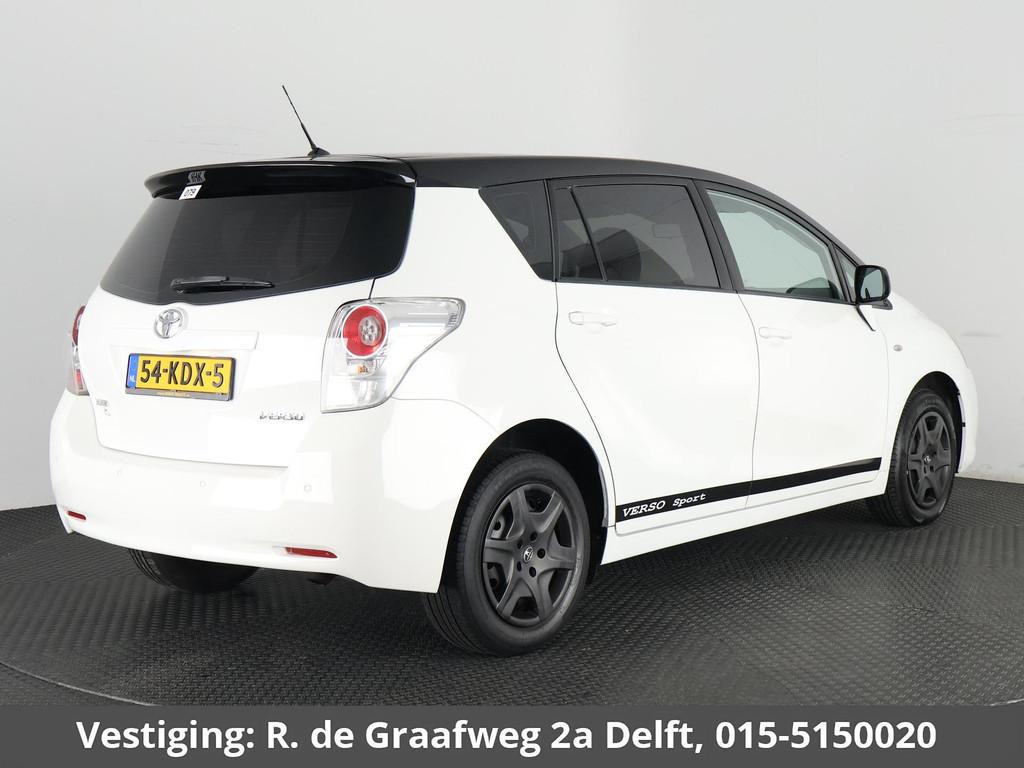 Toyota Verso 1.6 VVT-i Bi-Tone Sport | Airco | Dealer onderh, Auto's, Voorwielaandrijving, Euro 5, Gebruikt, Zwart