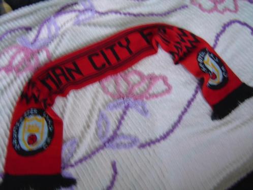 Mooie rode Manchester City sjaal!, Verzamelen, Sportartikelen en Voetbal, Zo goed als nieuw, Vaantje of Sjaal, Buitenlandse clubs