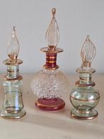 Elegante parfumflesjes van glas - verzamelobject, Ophalen of Verzenden