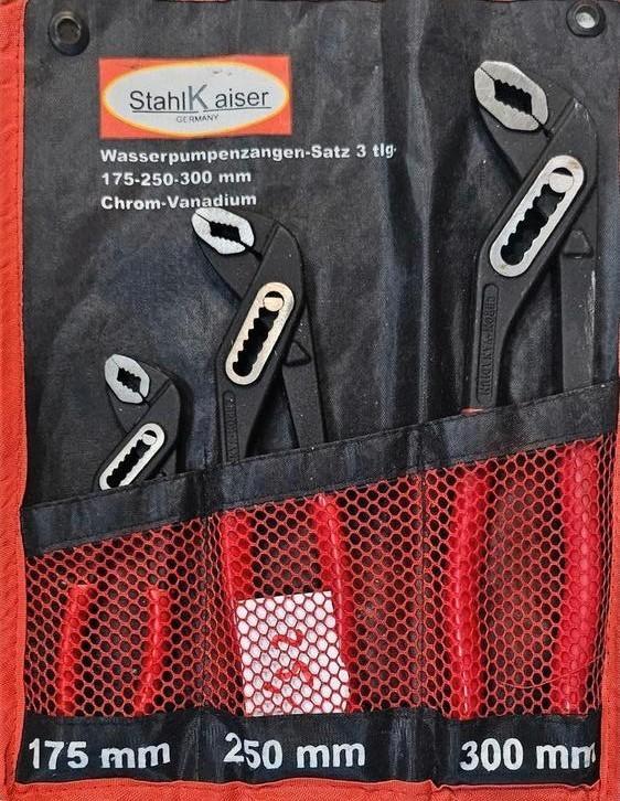 Stahlkaiser Waterpomptangenset 3-delig, Doe-het-zelf en Verbouw, Gereedschap | Handgereedschap, Zo goed als nieuw, Ophalen
