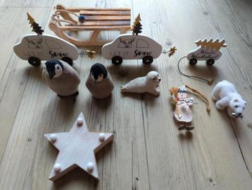 Accessoires kerst, winterdieren, kerstversiering, decoratie  beschikbaar voor biedingen