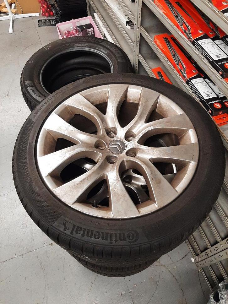 18 inch velgen voor Citroen C5 en C6 met winterbanden, Auto-onderdelen, Banden en Velgen, Velg(en), Winterbanden, 17 inch, 225 mm