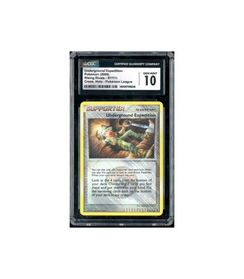 Pokemon Underground Expedition Rising Rivals #97 CGC 10, Hobby en Vrije tijd, Verzamelkaartspellen | Pokémon, Zo goed als nieuw