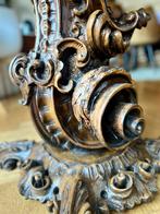 Ambachtelijk Italiaans Uniekstuk: Notenhouten Schaaktafel, 50 tot 75 cm, Nieuw, Eikenhout, Rond