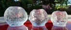 Kosta Boda Snowball Waxinelicht Loodkristal Set 3 maten, Ophalen of Verzenden