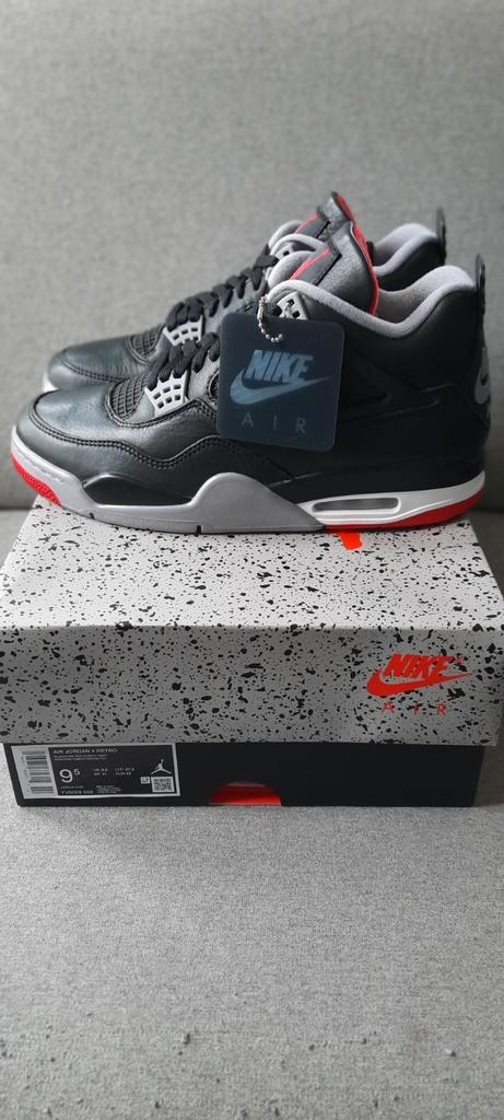 Jordan 4 Bred Reimagined - maat 43, Kleding | Heren, Schoenen, Nieuw, Sneakers of Gympen, Zwart, Ophalen of Verzenden