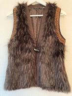 ROYAL CHICKS Bruine Fake Fur Ibiza Bodywarmer Maat XS, Verzenden, Zo goed als nieuw, Maat 34 (XS) of kleiner, Bruin
