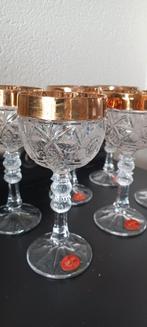 6 Bleikristall Anna Hutte wijnglazen, Antiek en Kunst, Antiek | Glas en Kristal, Ophalen