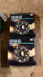 Twee kerstkransen met licht op batterij, Ophalen of Verzenden, Zo goed als nieuw