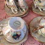 Antiek Mokka Servies Porselein - Zeer Mooi!, Ophalen of Verzenden