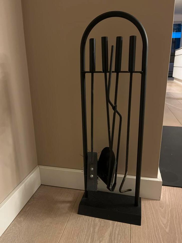 Haardstel met accessoires, Huis en Inrichting, Kachels, Gebruikt, Ophalen