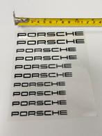 Porsche Sticker Set / Decals Zwart 10x Porsche Logo embleem, Auto diversen, Autostickers, Ophalen of Verzenden, H, H, H