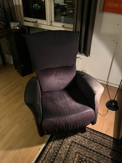 Luie stoel, Huis en Inrichting, Stoelen, Zo goed als nieuw, Eén, Zwart, Ophalen