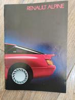 Renault alpine V6 GT en Turbo brochure 1985, Renault, Ophalen of Verzenden, Zo goed als nieuw, Renault