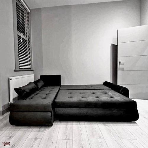 Bank met bedfunctie. Sectionele bank. Slaapbank., Antiek en Kunst, Antiek | Meubels | Stoelen en Banken, Verzenden