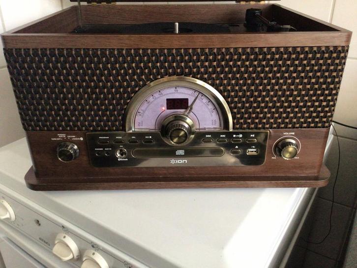 ION Superior LP , een 7-in-1 muziekcenter radio cd bluetooth, Audio, Tv en Foto, Platenspelers, Gebruikt, Platenspeler, Overige merken