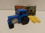 Matchbox #46 Ford Tractor & Harrow 1977 blauw 3INCH, Ophalen of Verzenden, Zo goed als nieuw, Hijskraan, Tractor of Landbouw, Matchbox