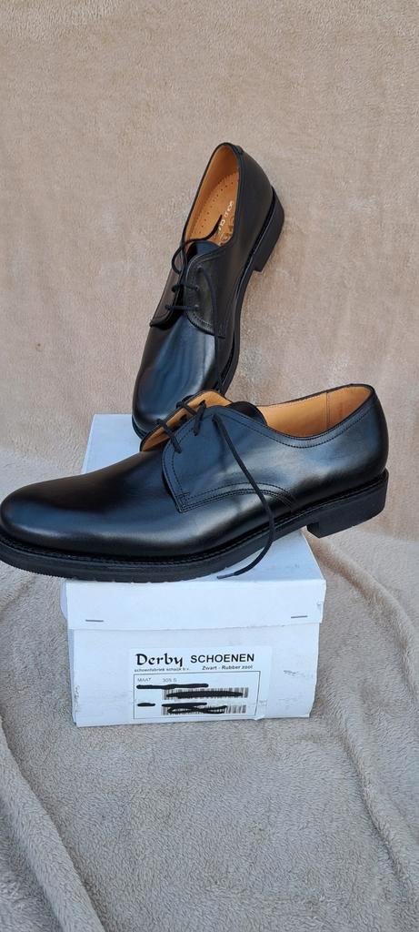 Derby Gold Class herenschoenen, maat 47,5, Kleding | Heren, Schoenen, Nieuw, Veterschoenen, Zwart, Ophalen of Verzenden